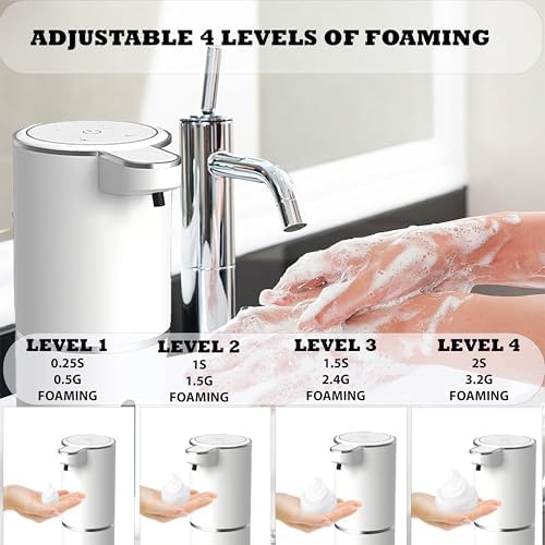 Zevani Touchless Foaming Soap Dispenser with 4 Levels