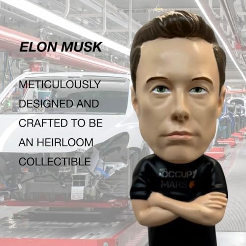 Elon Musk Bobblehead - 8 Inches Tall Premium Polyresin Collectible Statue