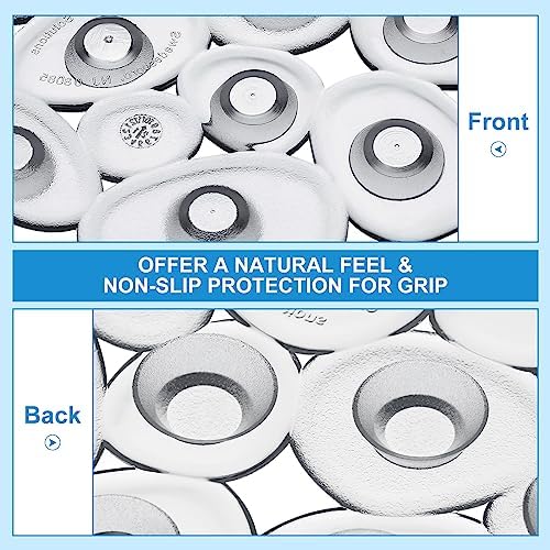 Riakrum Non-Slip Bath Treads with Suction Cups - 12 Count Set Gray