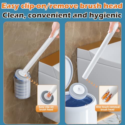 MOPALL 30 Count Toilet Brush Refills for Deep Cleaning
