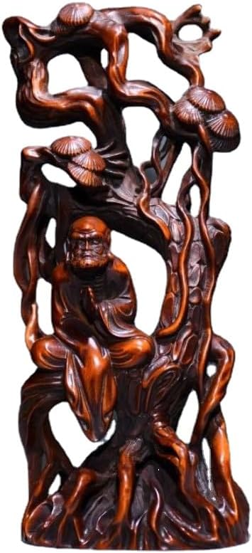 LimpaC Handcrafted Boxwood Dharma Statue