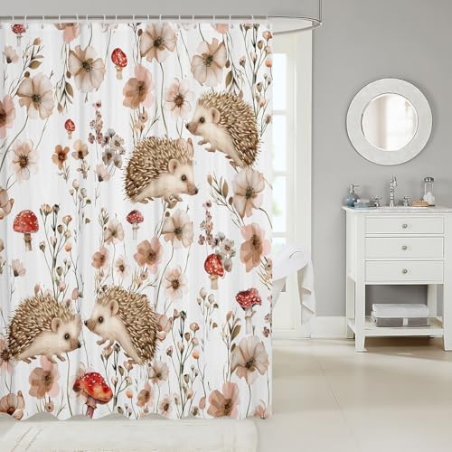 Erosebridal Kids Hedgehog Shower Curtain Set