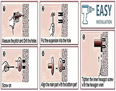 ALDEPO 4-Piece Stainless Steel Towel Bar Rack Bathroom Hardware