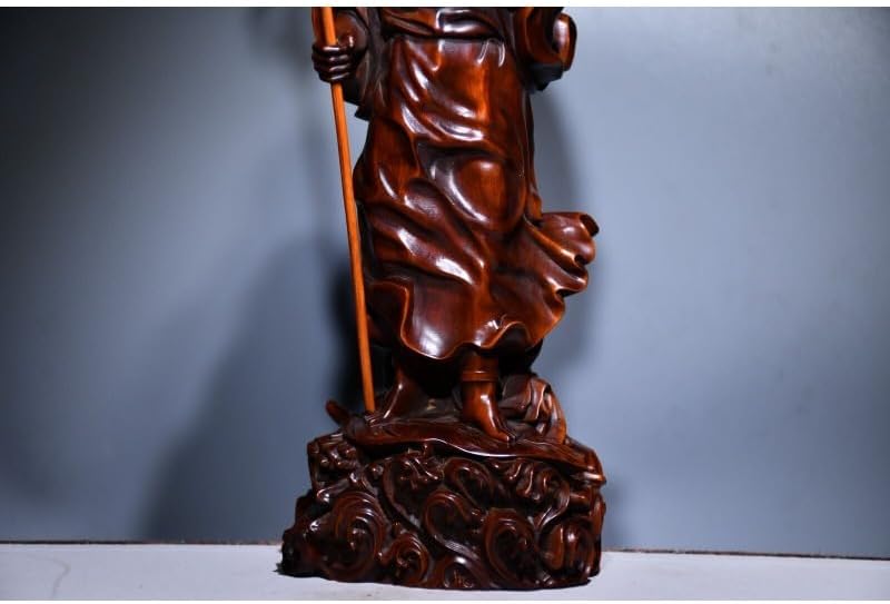 Handcrafted Boxwood Celestial Being Statue Decor