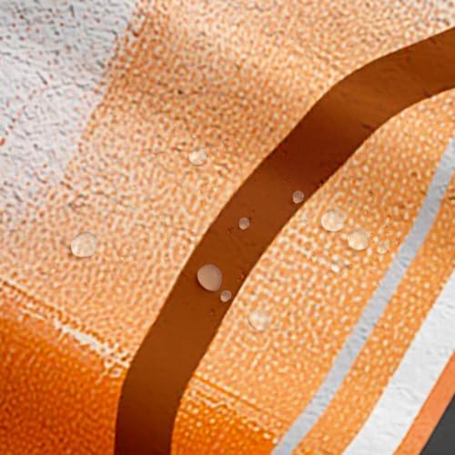 Erosebridal Burnt Orange Waterproof Shower Curtain Set