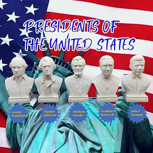 US President Founding Fathers Bust Sculptures Set of 5