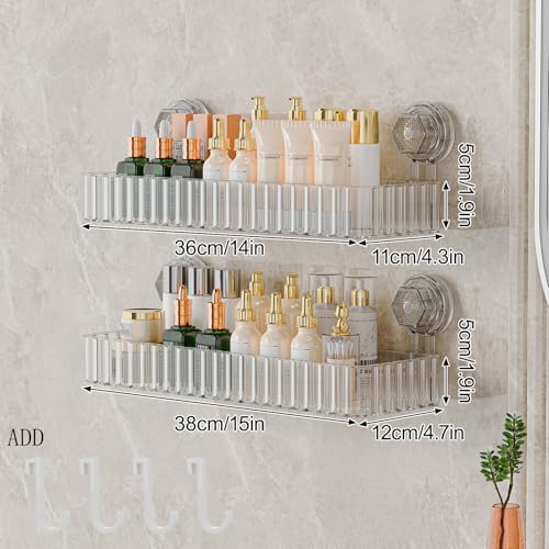 Ankoox Removable Suction Cup Shower Caddy