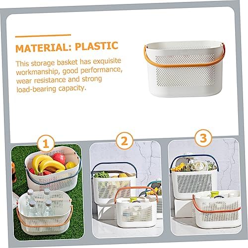 Portable Shower Storage Basket Organizer with Handles 1