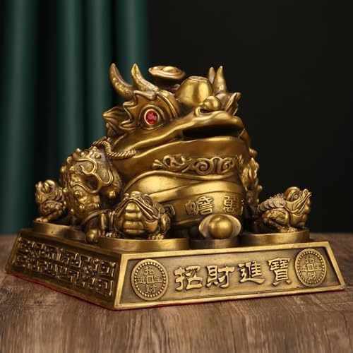 Usoway Full Bronze Wishing Bell Figurine Ornament