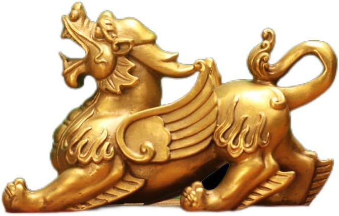 Usoway Brass Iron Tiger Statue Collectible Figurine