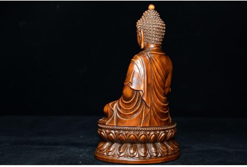 Handcrafted Boxwood Medicine Buddha Statue