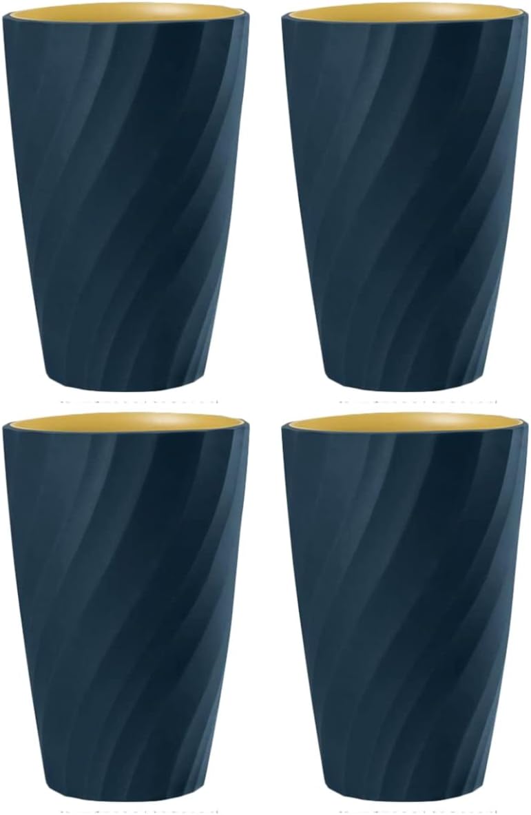 Cabilock 4pcs Travel Gargle Toothbrush Cup Tumbler
