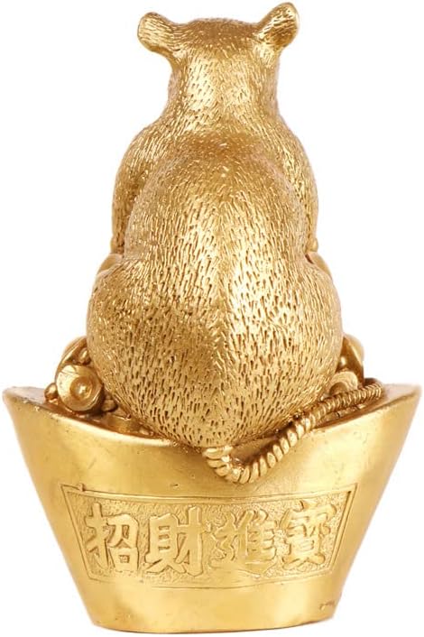 Usoway Copper Mouse Figurine Collectible Ornament