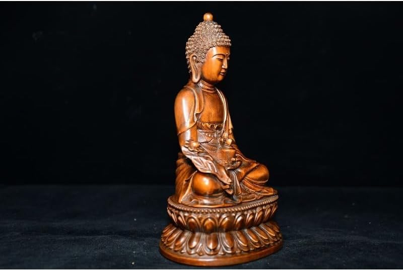 LimpaC Mini Boxwood Medicine Buddha Statue 1
