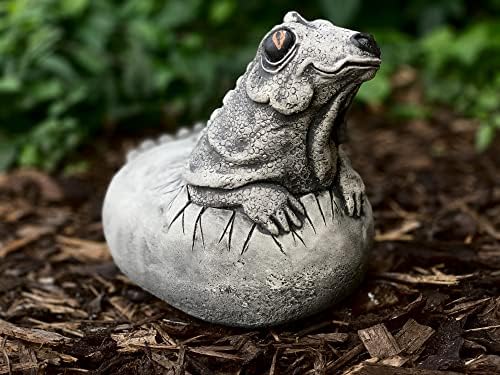 OLOMA Funny Dinosaur Statue Concrete Garden Decoration