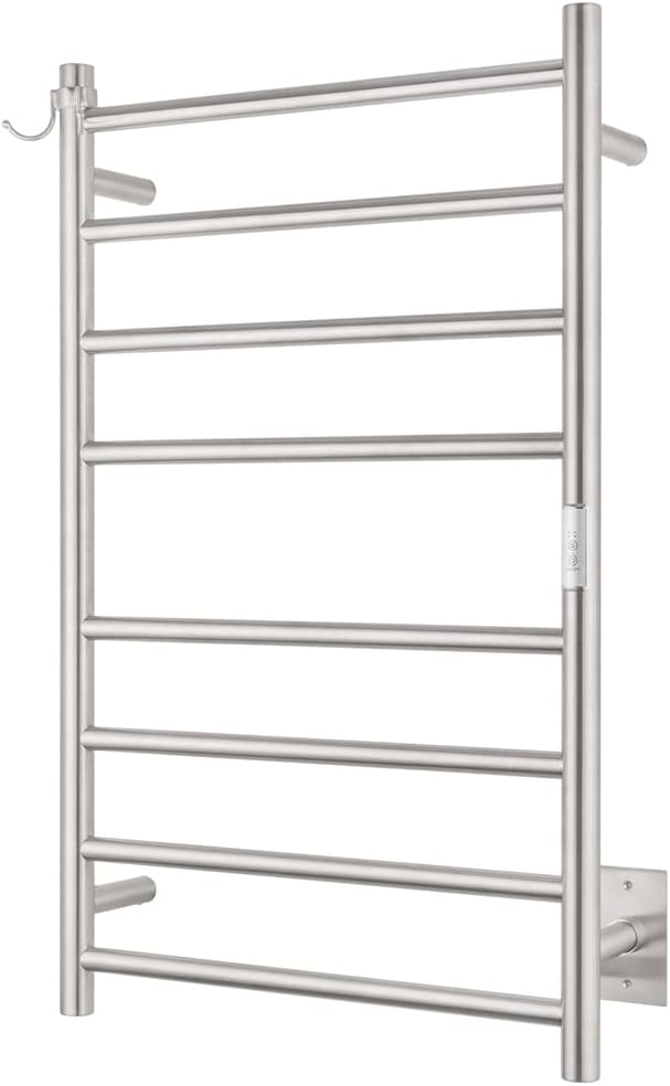 NORTTA Wall Mounted Towel Warmer 8 Bars 21 x 34