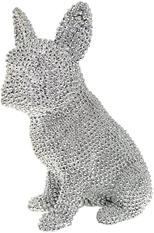 GRABADO Sparkly French Bulldog Statue Home Decor