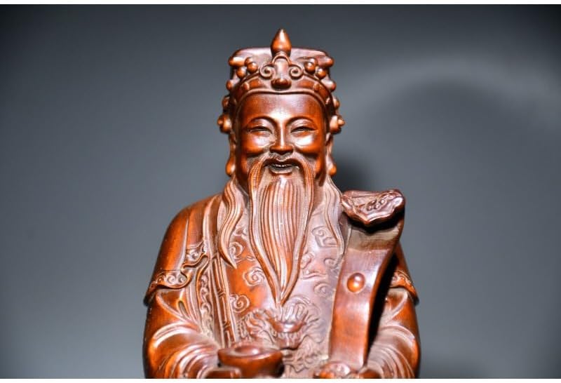 LimpaC Handcrafted Boxwood Wealth God Statue