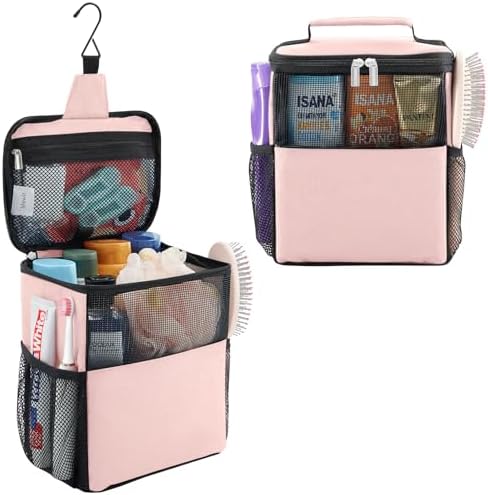Lifewit Medium Pink Shower Caddy with Lid 1