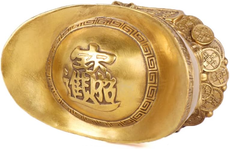 Usoway Copper Gold Fenghuo Figurine - 15cm Decorative Coin
