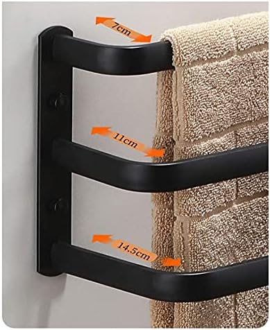 ALDEPO Multilayer Aluminum Towel Rack with 2 Hooks