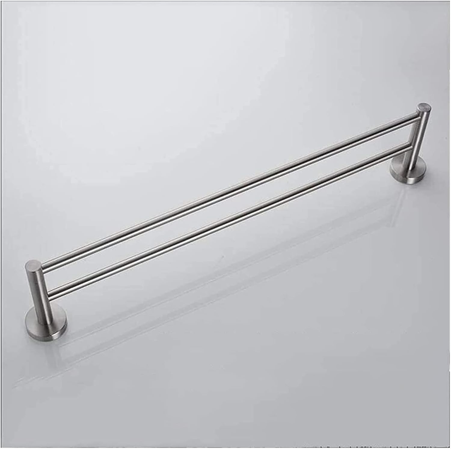 Stainless Steel Towel Rack with Storage Shelf for Bathroom