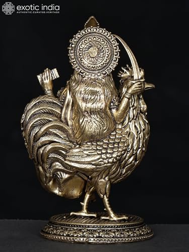 Small Superfine Mata Bahuchara Brass Statue Religious Idol for Pooja Mandir