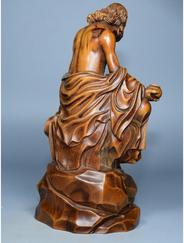 LimpaC Collection Mini Boxwood Luohan Statue 1