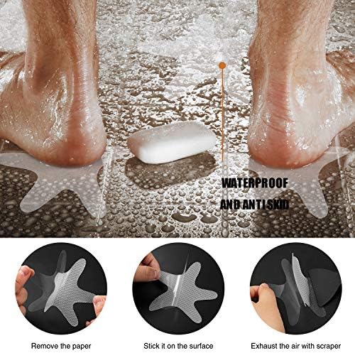 Secopad Anti-Slip Bathtub Stickers 24PCS Clear