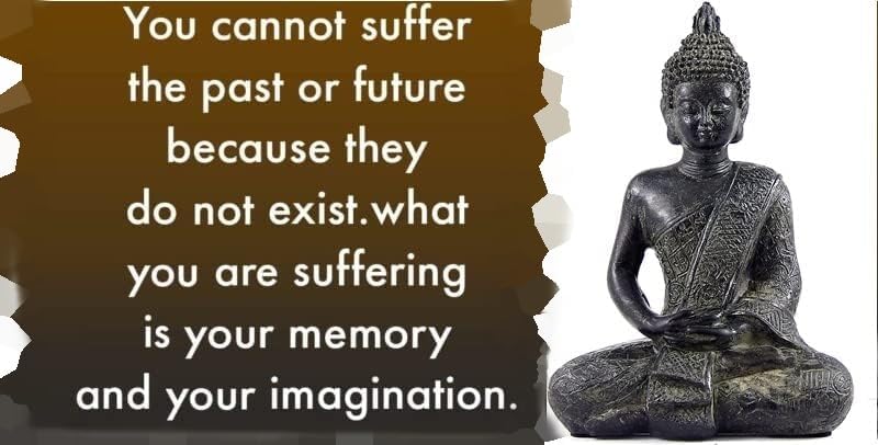 Bellaa Buddha Statue Meditation Dhyana Mudra Sitting Decor Sculpture