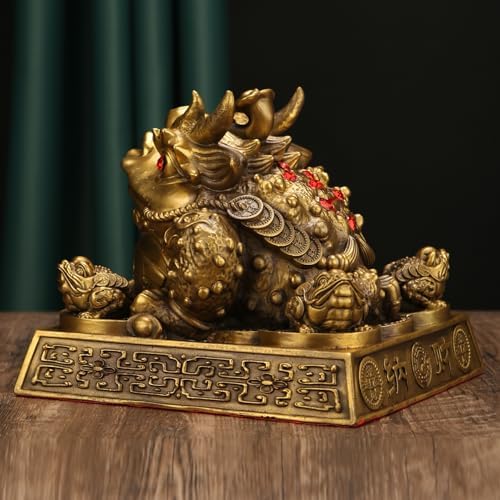 Usoway Full Bronze Wishing Bell Figurine Ornament