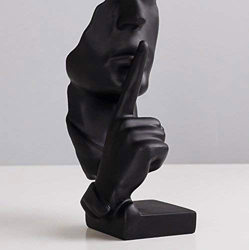 NEWQZ Creative Abstract Man Statue Sculptures Black