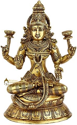 Statuestudio Laxmi Brass Idol Showpiece Gift