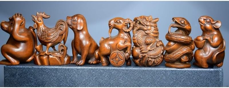 LimpaC Collection Boxwood Zodiac Animal Statues Set