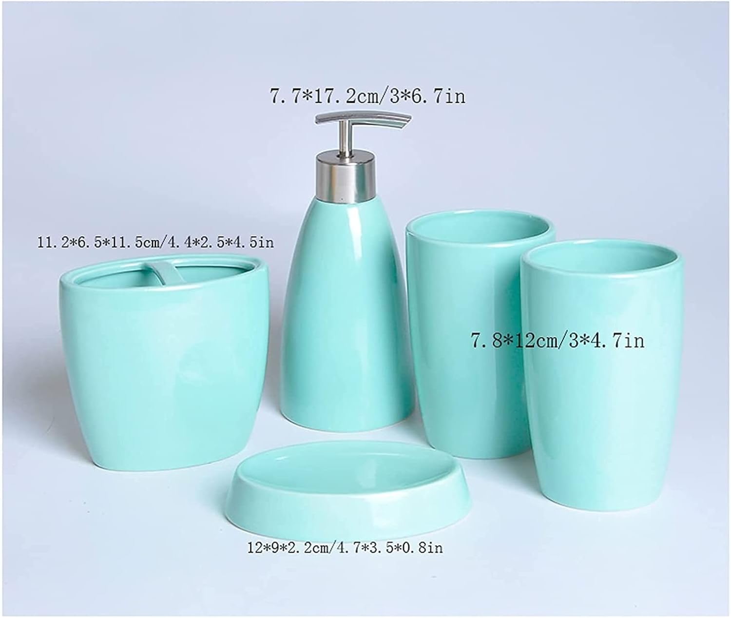 OXOAMP 4-Piece Soap Dispenser Set White 1