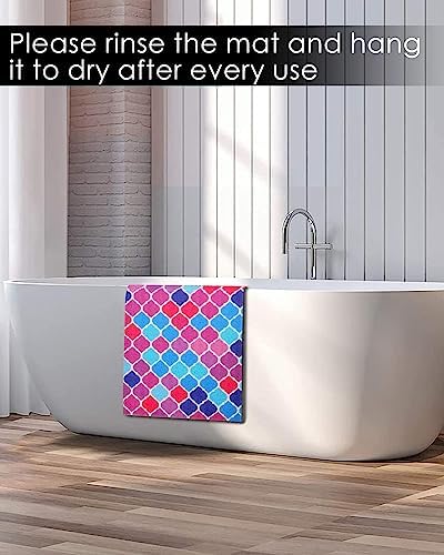 Non-Slip Bathtub Mat with Drainage Holes 15736 Inch