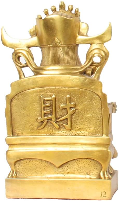 Usoway Copper Wealth God Figurine Collectible Decor