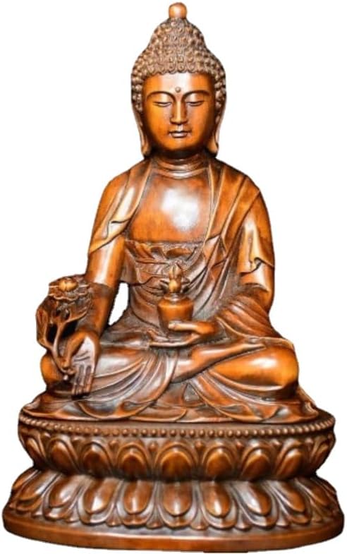 LimpaC Mini Boxwood Medicine Buddha Statue 1