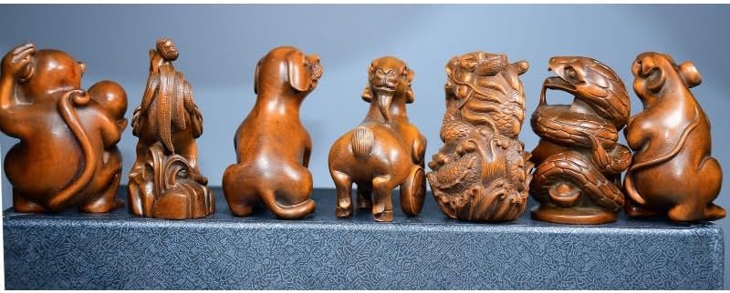 LimpaC Collection Boxwood Zodiac Animal Statues Set