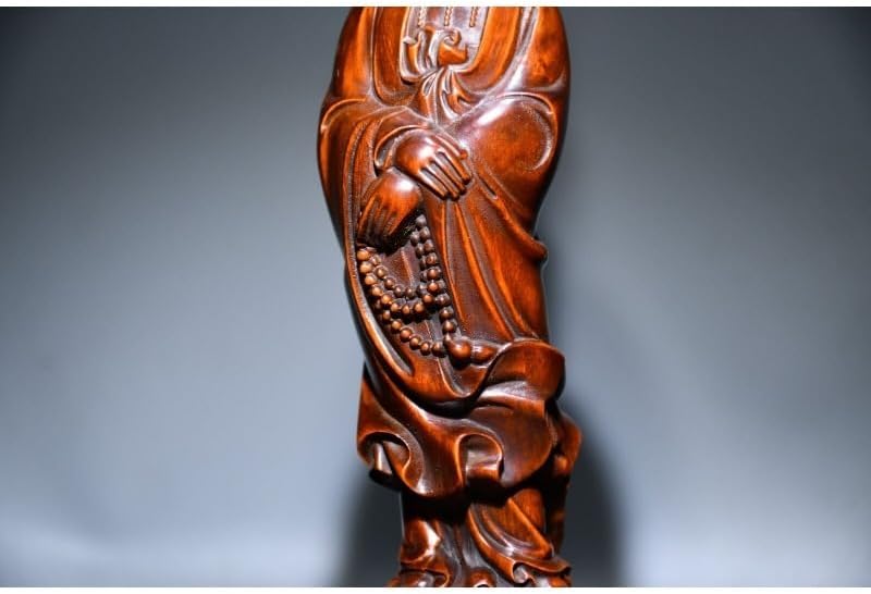 Handcrafted Guanyin Kwan-yin Statue with Prayer Pearls