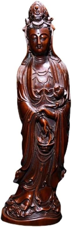 LimpaC Handmade Boxwood Guanyin Statue