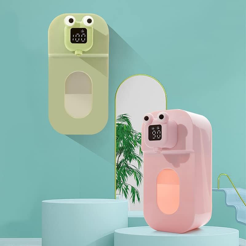 AMYESE Automatic Foaming Soap Dispenser - Wall Mount Green Frog Kids Hand-Free