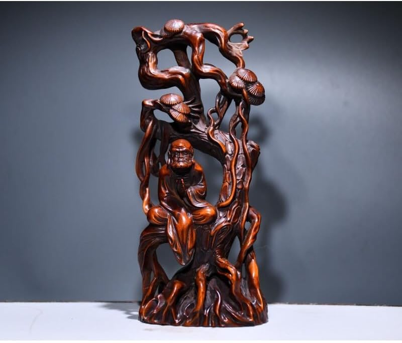 LimpaC Handcrafted Boxwood Dharma Statue