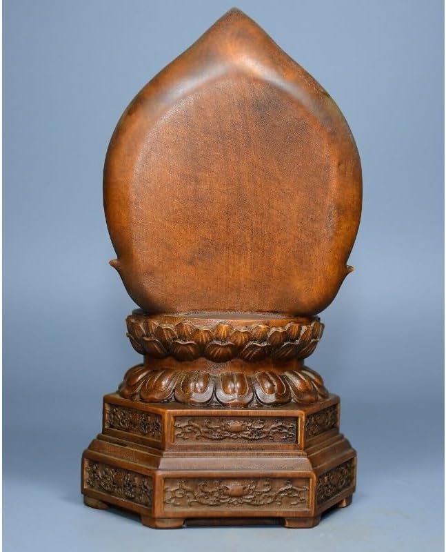 Handcrafted Boxwood Avalokitesvara Meditation Statue