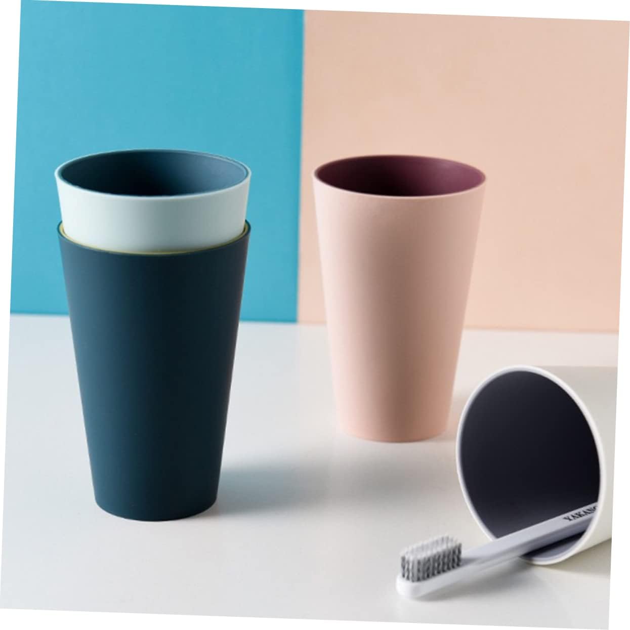 PRETYZOOM Minimalist Toothbrush Holder Tumbler