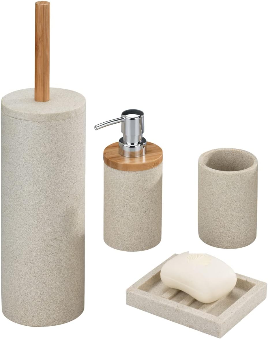 Wenko Vico Toothbrush Tumbler in Beige