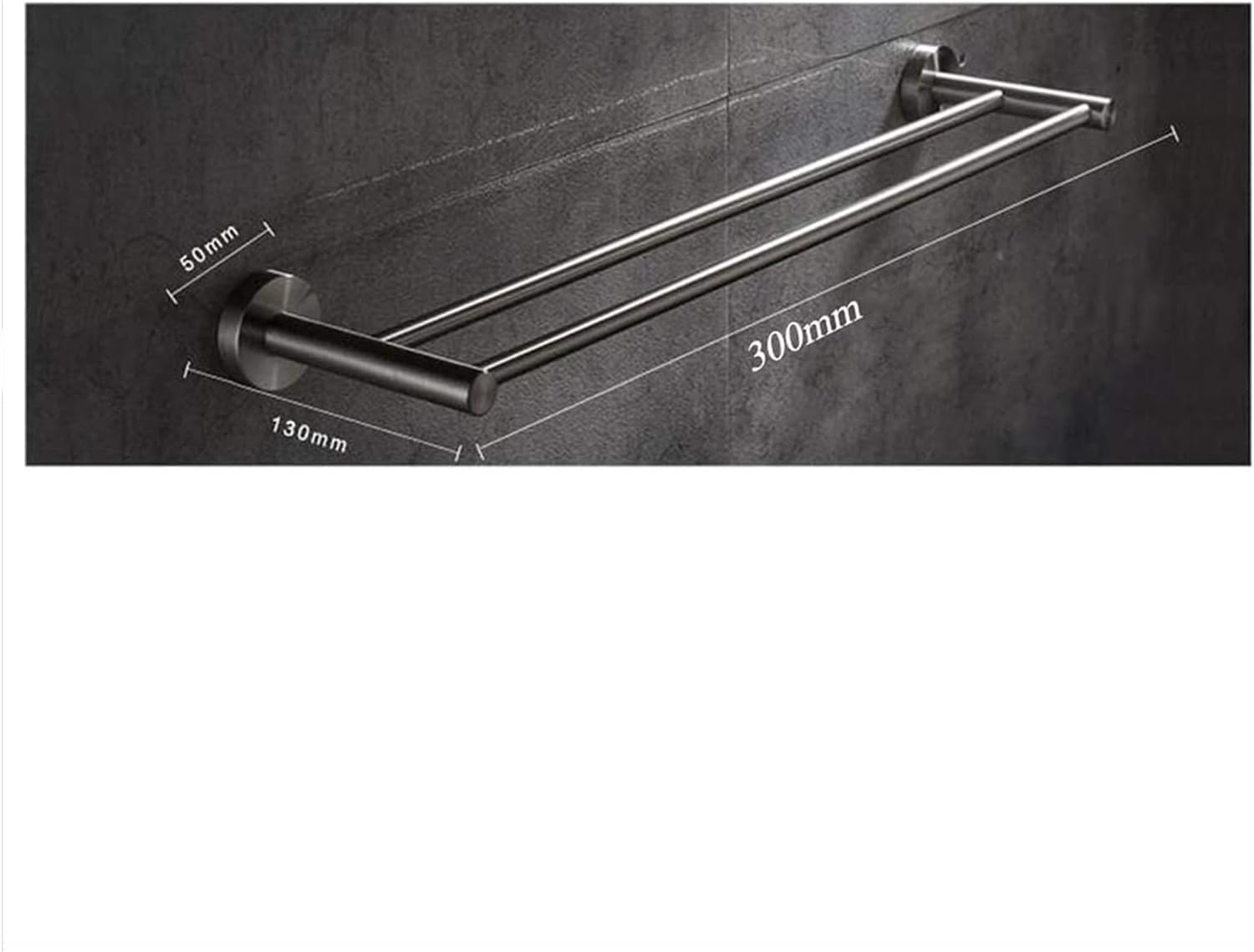 Stainless Steel Towel Rack with Storage Shelf for Bathroom
