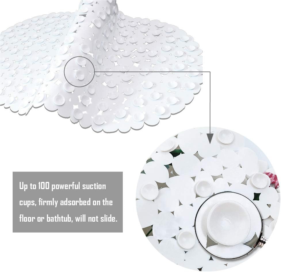 MOLFUJ Non-Slip Bathtub Mat with Suction Cups
