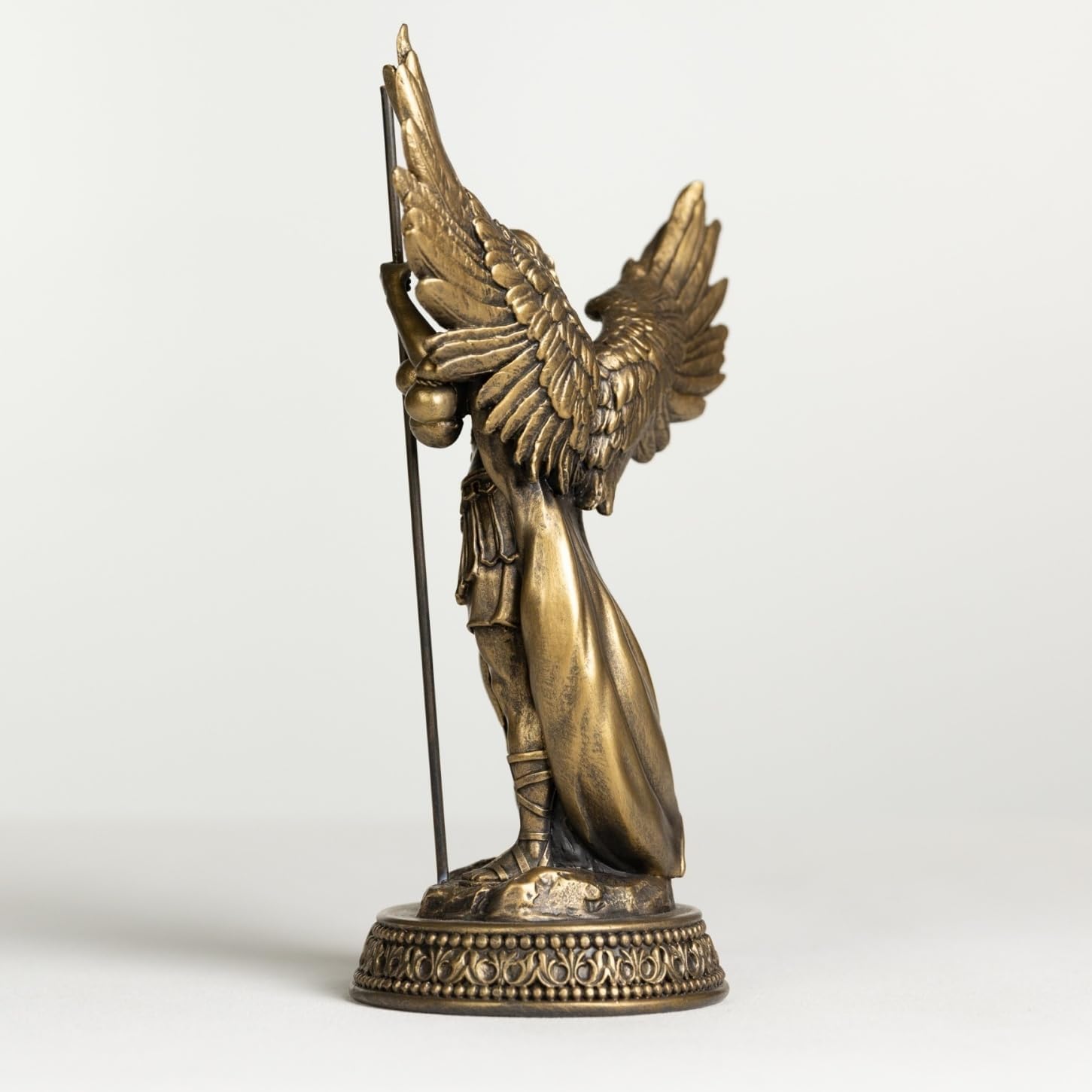 102 Inch Saint Raphael Bronze Statue with Name Plate