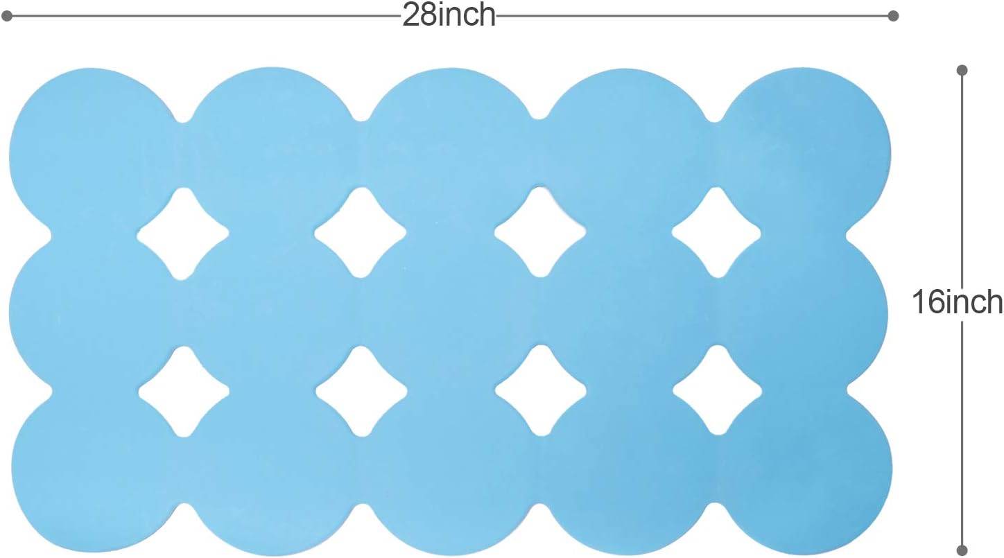 Webos Non Slip Bathtub Mat with Strong Suction Cups